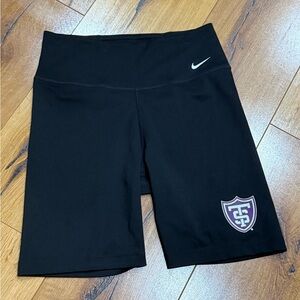 Nike University of St Thomas Black Bike Shorts with Logo Small